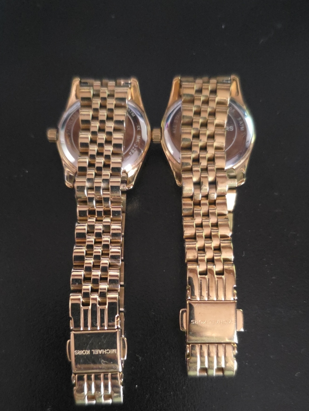 Michael Kors Gold Watches with Blue and Coral Dials Bundle!!! - Picture 3 of 5